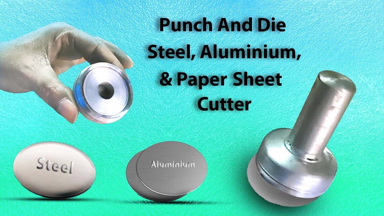 How to make a punch and die cutter for round logos Steel, Aluminium