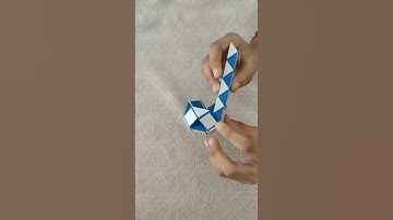 Making snake cube puzzle into a ball |  snake cube puzzle | How to make a  ball from stick |