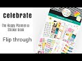 Celebrate | Happy Planner Sticker Book Flip-through