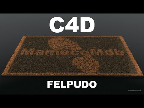 C4D Crear felpudo