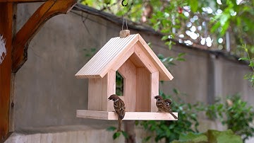 Turn Scrap Wood Into a Cute Bird Feeder | Easy DIY Woodworking Project for Beginners