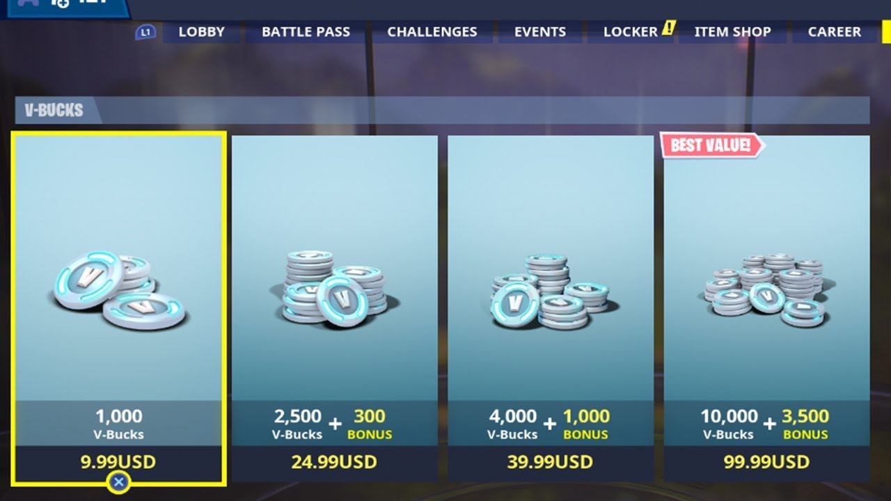 Fortnite - 1,000 V-Bucks