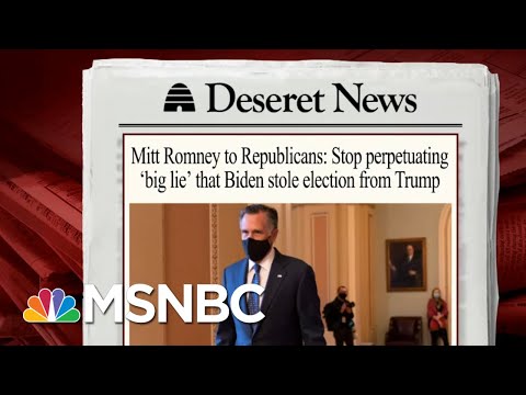 Sen. Romney Takes On GOP Who Make False Election Claims | Morning Joe | MSNBC