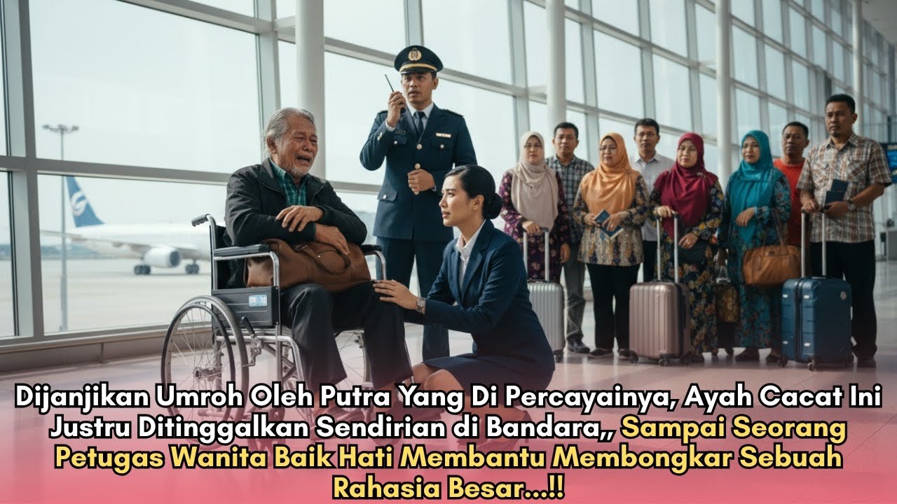 Dijanjikan Umroh, Ayah Cacat Ini Justru Ditinggalkan Sendirian di Bandara