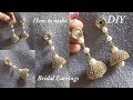 DIY || How to make silk thread jhumka earrings at home || Silk Thread Earrings Tutorial !!!