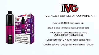 IVG XL 35 Pod Vape Kit Unboxing & Setup screenshot 5