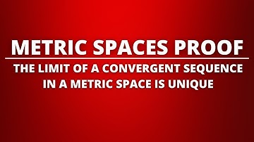 The Limit of a Convergent Sequence in a Metric Space is Unique