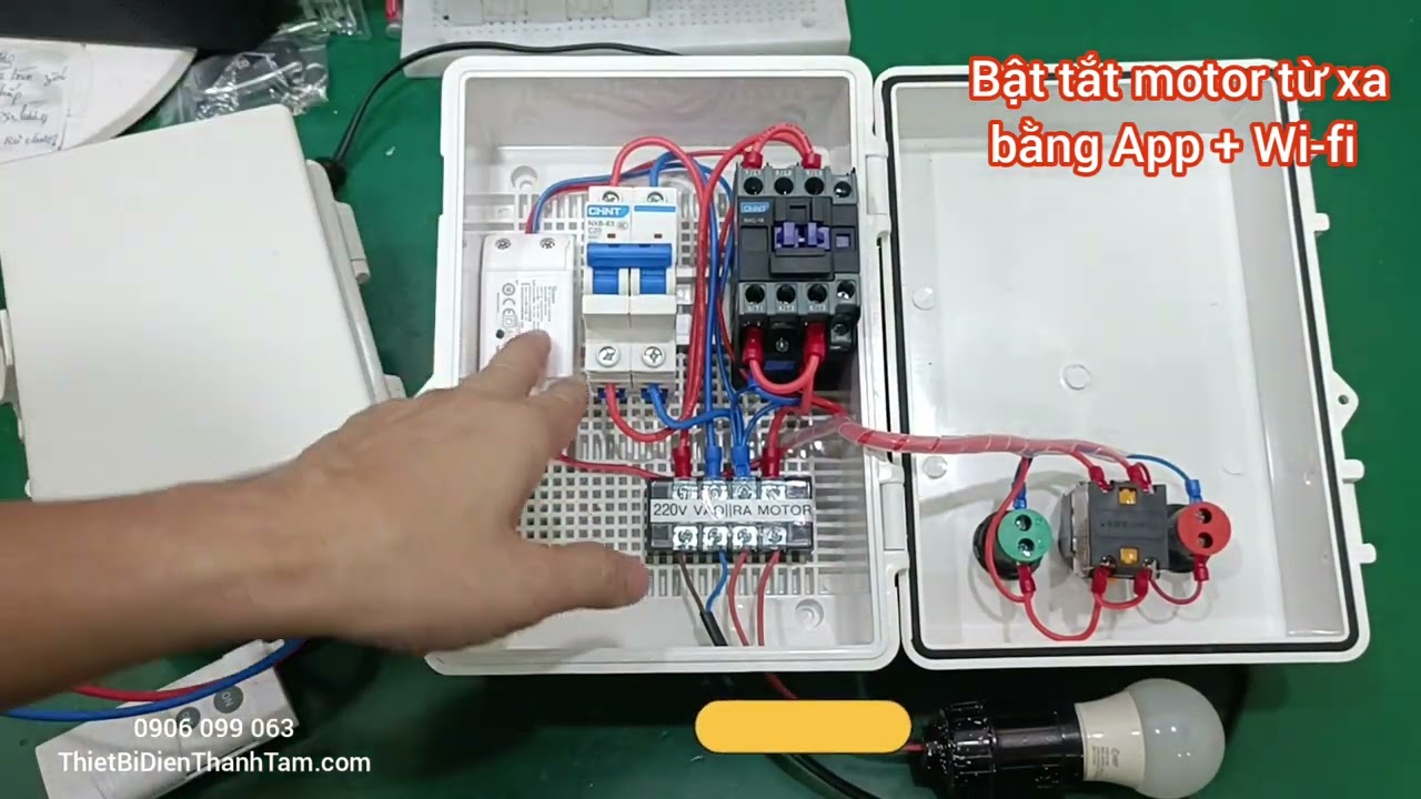 ĐIỀU KHIỂN THIẾT BỊ ĐIỆN, MOTOR TỪ XA BẰNG WI-FI, KHÔNG GIỚI HẠN KHOẢNG CÁCH XA 