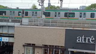 JR東日本E231系1000番台初期宮ヤマU523編成+E233系3000番台後期横コツE-60編成併結編成1891E上野東京ライン・東海道線普通熱海行き