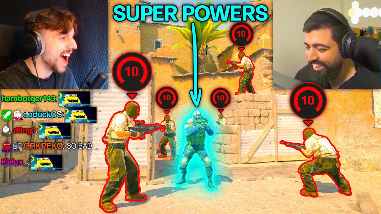 FURI WITH SUPER POWERS vs. 5 FACEIT LEVEL 10s (1v5)