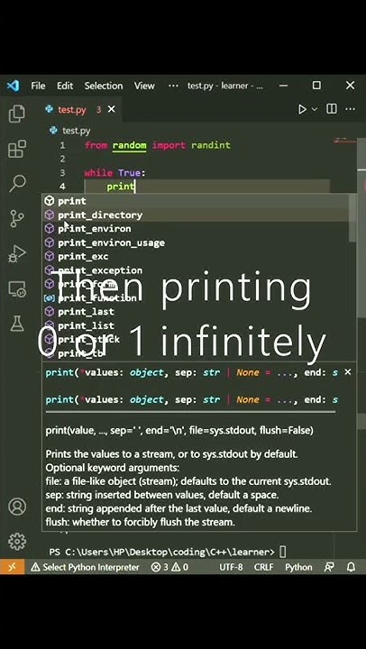Fun with Python random module |Python tricks| Competitive programming ...