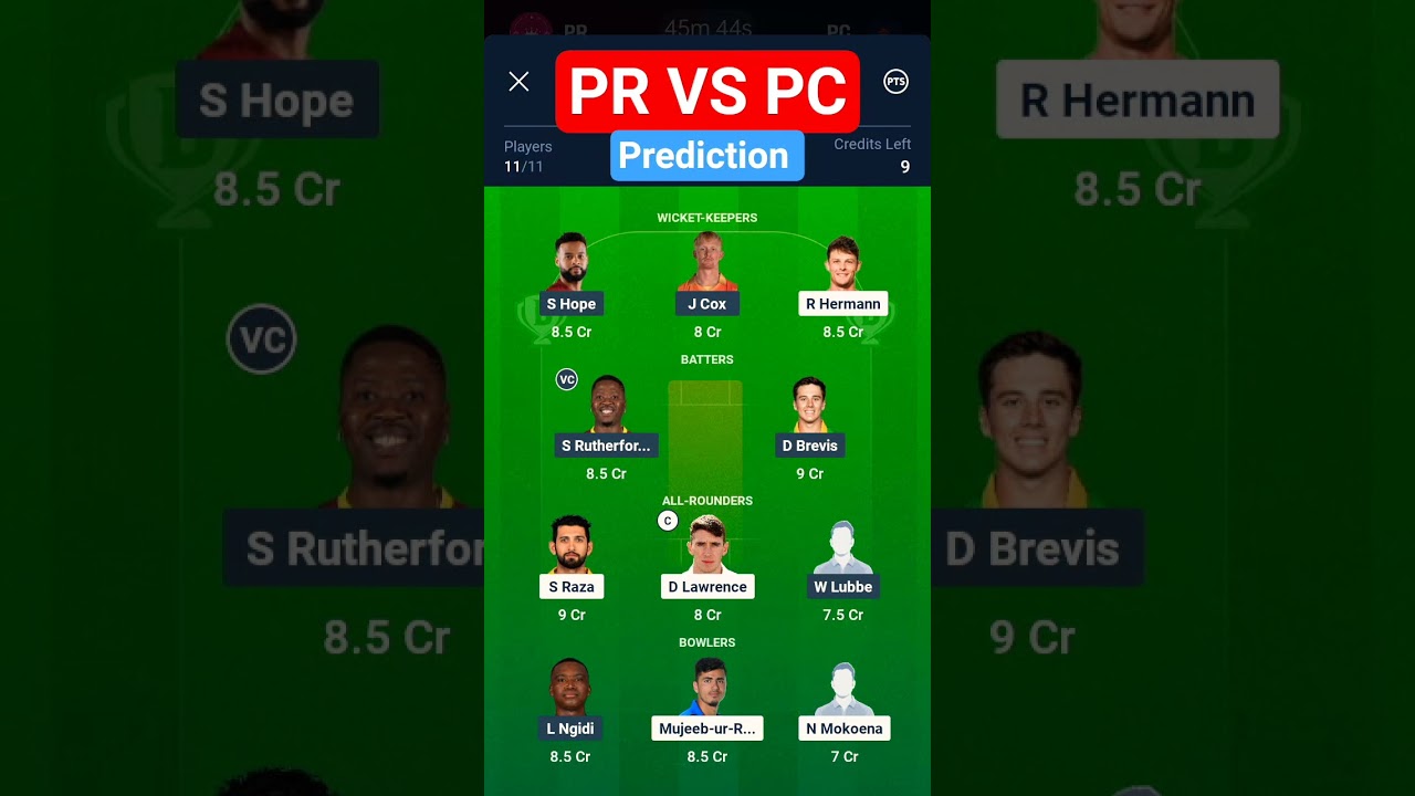 PR Vs PC prediction in dream11 