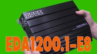 EDGE EDA1200.1-E8 распаковка, замер мощности в 2 ома