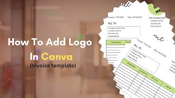 Canve templates - how to add logos and invoice customization in canva - video tutorial