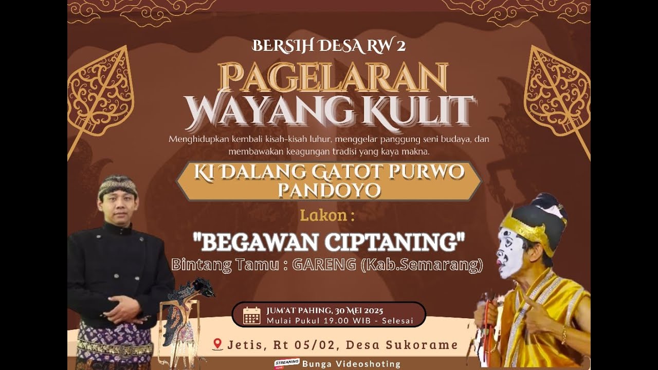 #live Wayang Kulit Lakon BENGAWAN CIPTANING //Ki Gatot Purwo Pandoyo//Jetis sukorame musuk boyolali