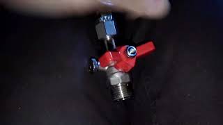 Кран шаровой VALTEC (VT.806.N.0404) для подключения манометра.