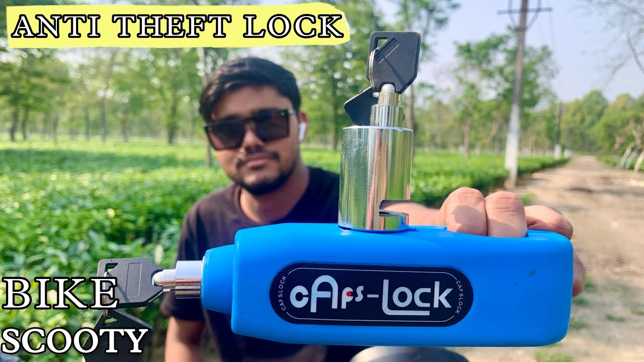 Best Anti Theft Lock For All Bikes and Scooters Brake Lock and Wheel Locking System YouTube