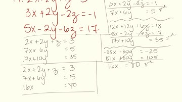 9-9: Linear Equations with Three Variables