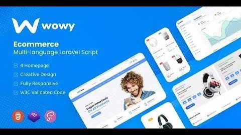 Wowy - Multi-language Laravel eCommerce Script