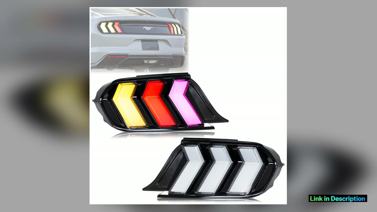 LED RGB Tail Lights for Ford Mustang S550 20152023 Dynamic Animation Sequential Turn Signal Rear