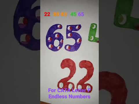Endless Numbers 83, 80, 45, 65 and 22 for CATA Letter P