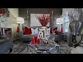2020 Christmas Living Room Decorating Ideas | Tour and Lighting Update #winterglamland