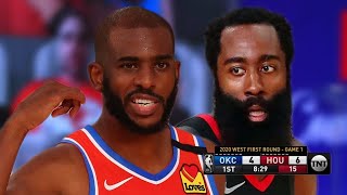 Houston Rockets vs OKC Thunder Full GAME 1 Highlights | August 18 | NBA Playoffs