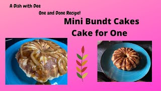 Weight Watchers Mini Bundt Cake for One Single Serve Cakes