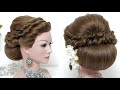 Easy hairstyle. New Bridal Updo For Long.