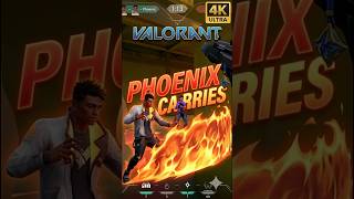 PHOENIX CARRIES INSANE CLUTCH 🔥 4K ULTRA VALORANT #Shorts