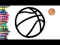 How to draw a Basketball | Easy Drawing for Kids | Drawings