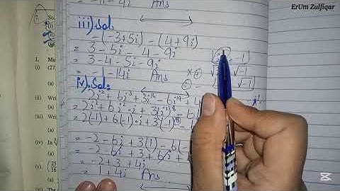 Maths Class 9 Unit 2 Exercise 2.6 Q2 (iv) | Express | Complex Numbers | Class 9th Math