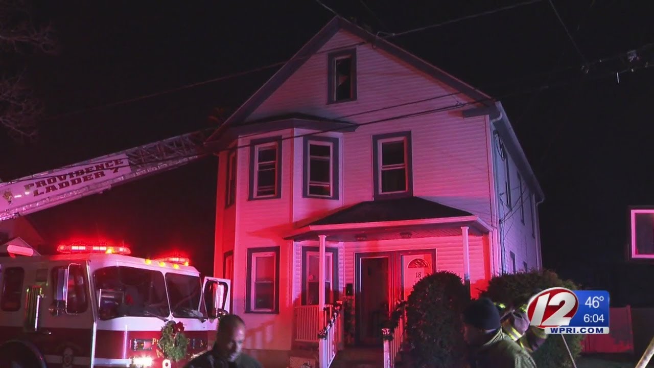 Fire forces 3 from Providence home just days before Christmas - YouTube