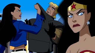 Wonder Woman is a MENACE in these Justice league unlimited episodes...