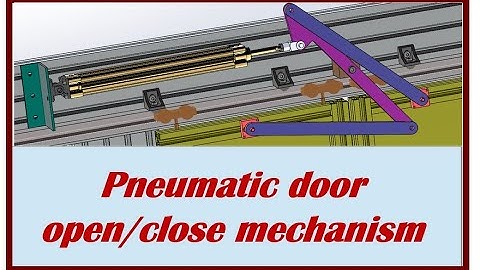 Good idea!!!  Pneumatic door opening and closing mechanism.