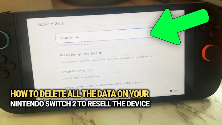 How To Delete All the Data on Your Nintendo Switch 2 to Resell the Device: Full Factory Reset!