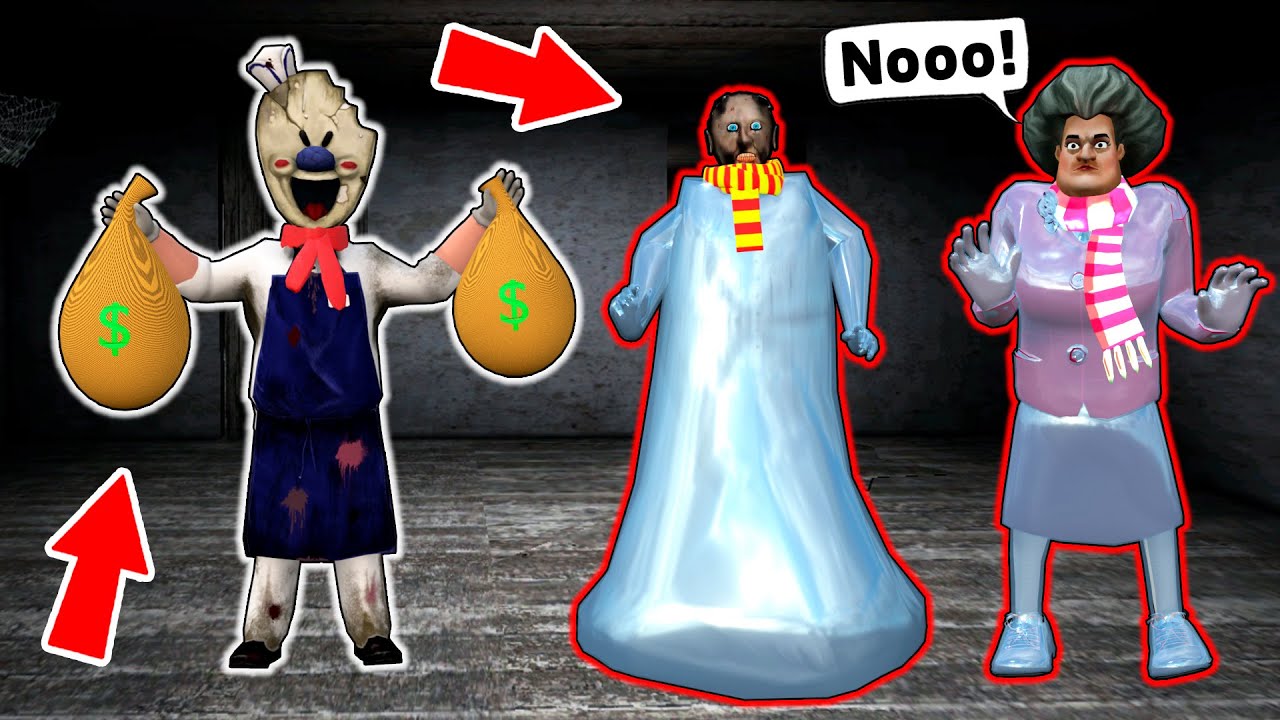 Wizard Ice Scream vs Granny vs Scary Teacher - funny horror animation parody (p.141)