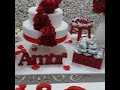 DECORAÇÃO DE CASAMENTO VERMELHO E BRANCO