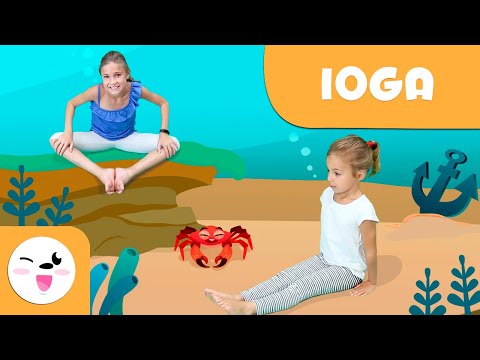 IOGA per a nens - Les postures dels animals de mar en català- Tutorial per practicar ioga