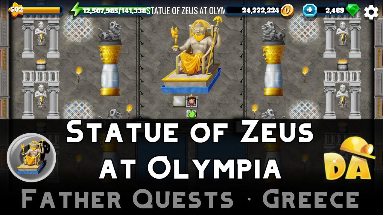 Statue of Zeus at Olympia Father Greece 15 Diggy's Adventure YouTube