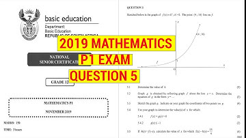 Math Exam 2019: Exponential function exam question full solution