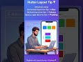 Flutter Layout Tip – Row, Column &amp; Padding | Flutter Urdu #flutter #dartlanguage