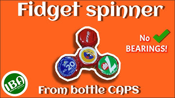 how to make a fidget spinner using bottle caps without bearings