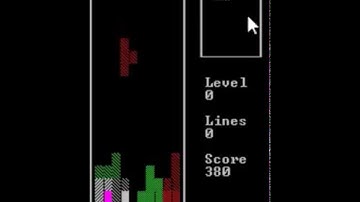 Tetris game coded in c++ for Console