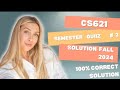 cs621 quiz 2 #semester quiz 2 # graded quiz 2 # fall 2024#new quiz # parallel and distributed