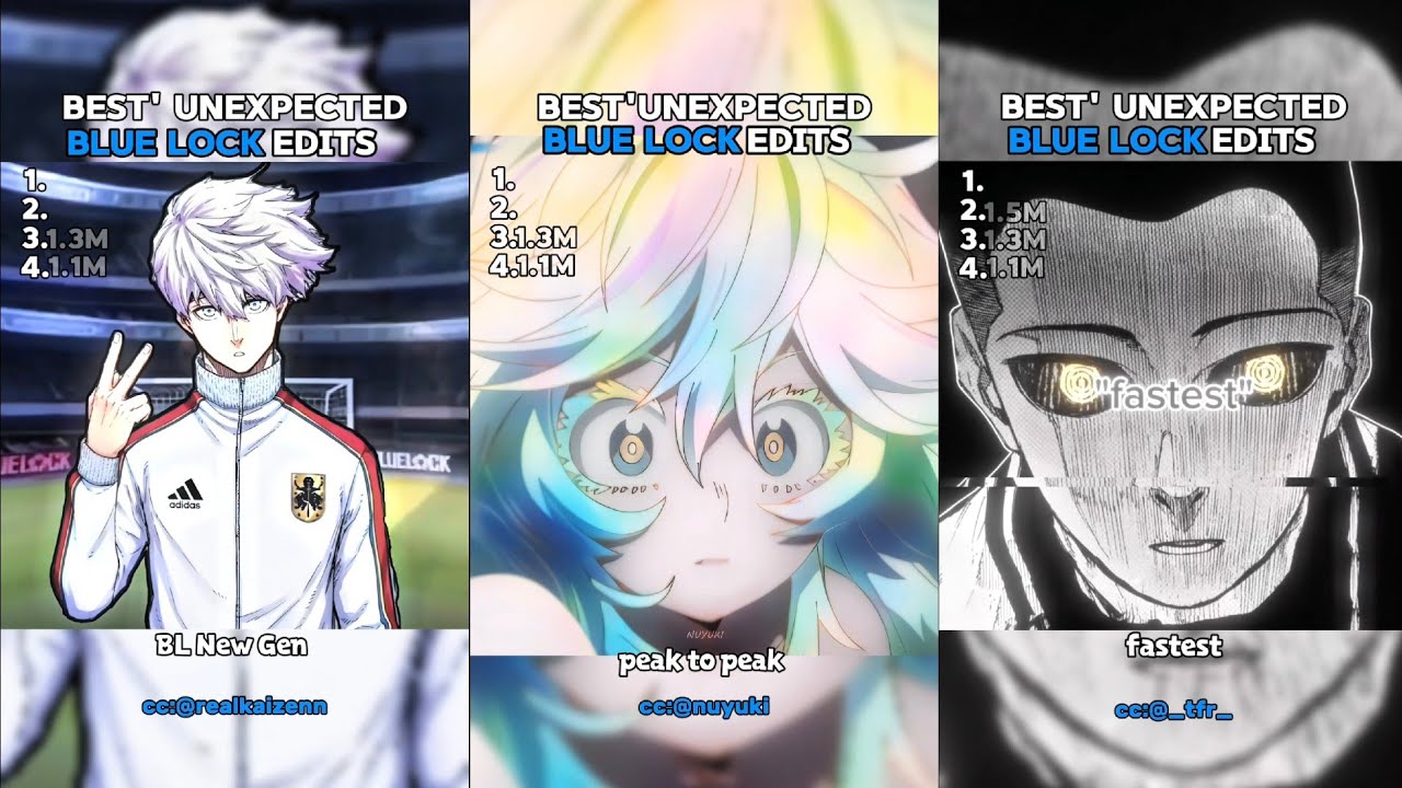 Lock Maxing Ranks ELockEdits Ranking Best Blue Lock Edits #anime - YouTube