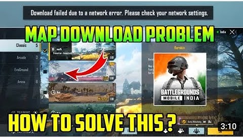 BGMI Map Download Problem | Download failed due to network error | How to solve ? 🔥 #maps #Maps