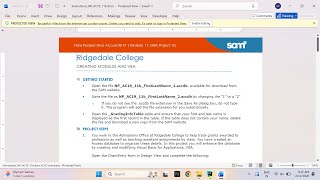 New Perspectives Access 2019 | Module 11: SAM Project 1b Ridgedale College