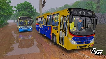 🔴[OMSI 2] Torino 2007 OF-1722M com AC +G27 | padrão RJ - chuva forte - Mapa Pé de Serra