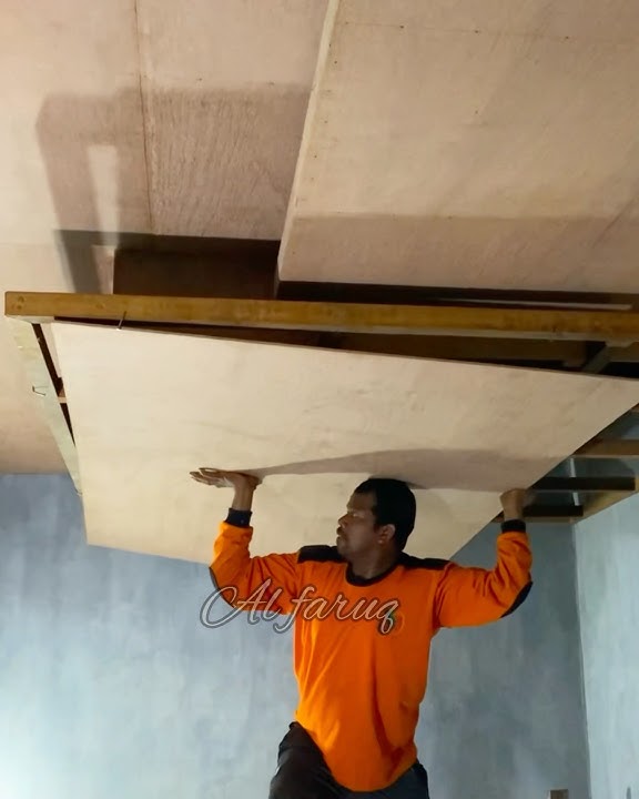 Cara pasang triplek plafon sendiri #plafon #tricks #diy